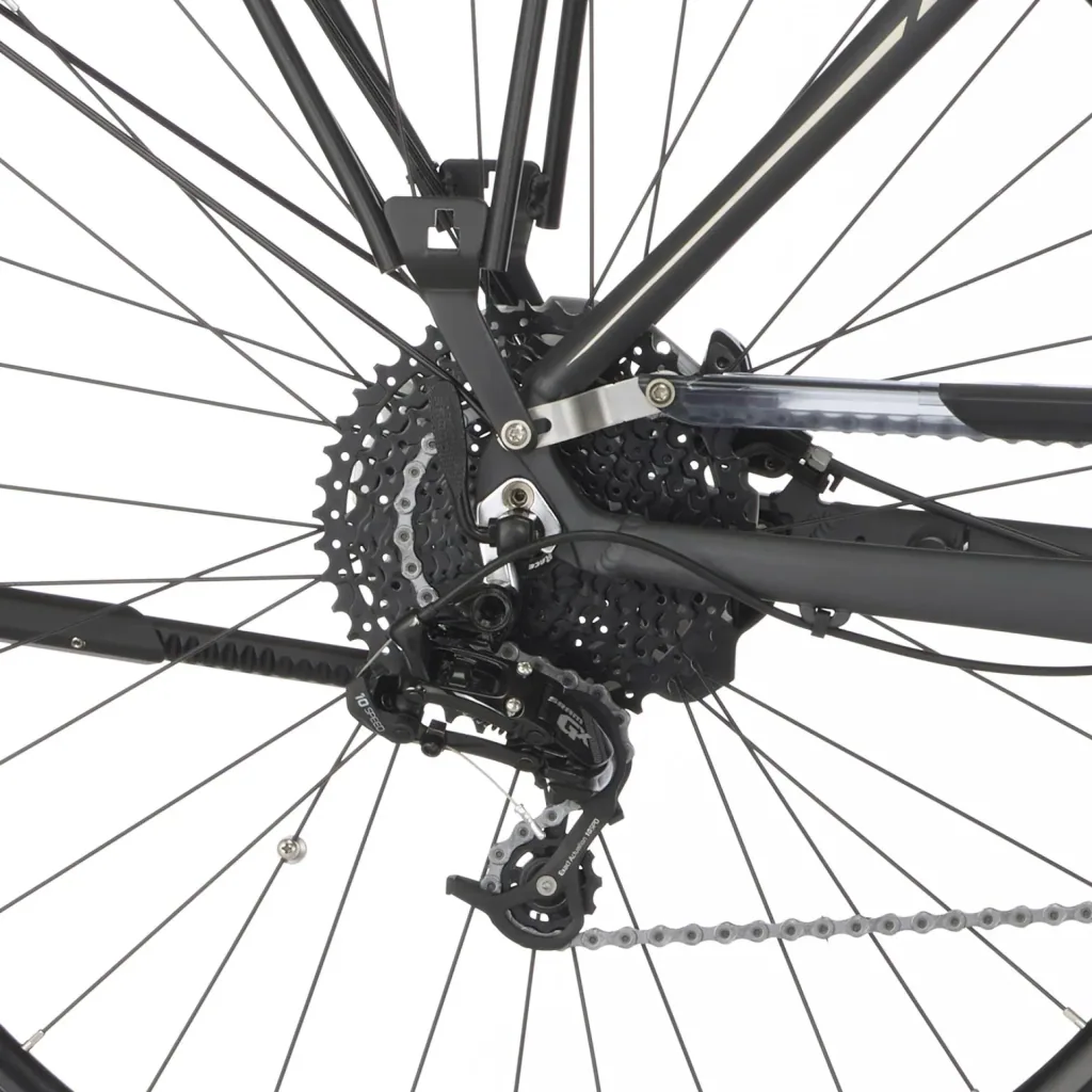 Herren E-Bike Trekking, 28 Zoll, Rahmengröße 55 cm,10-Gang Kettenschaltung, schiefergrau matt, VIATOR 5.0i