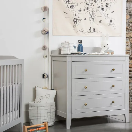 Maison Charlotte Babybett  umbaubar Opera 70 x 140 cm grau