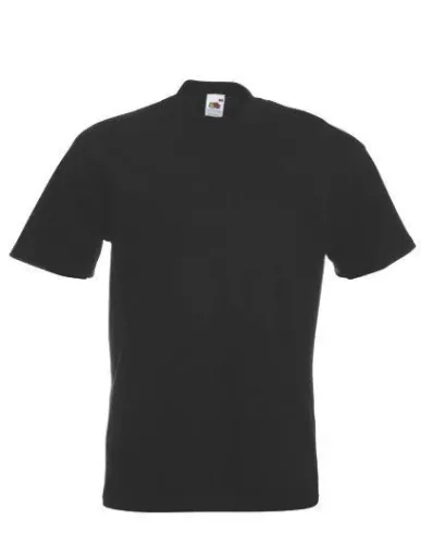 T-Shirt mit Rundhalsausschnitt, Farbe schwarz Gr.M