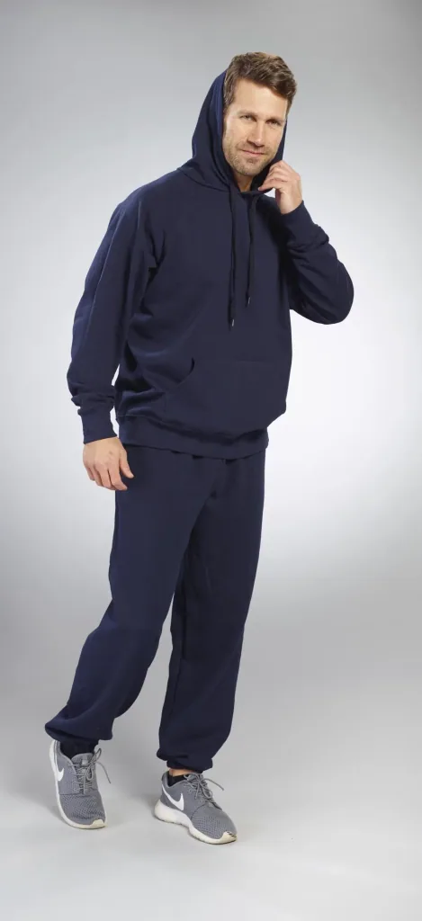 Hoody mit Kängurutasche, Farbe marine, Gr.L