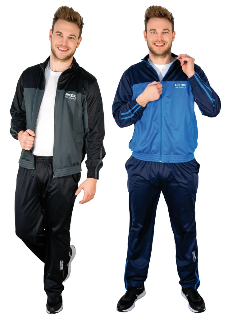 Trainingsanzug, Farbe schwarz/grau, Gr.M