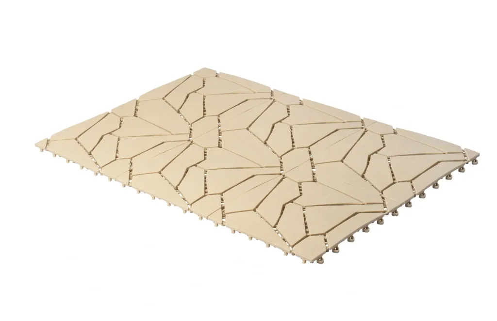 Gartenplatten, Naturstein-Optik, 30 x 30 cm, 6er-Set