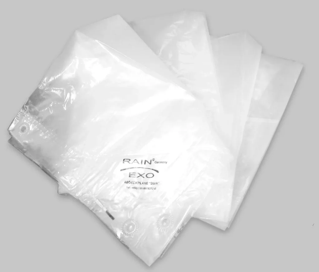 Abdeckplanen, transparent, stark 90 g / m², 3 x 4 m