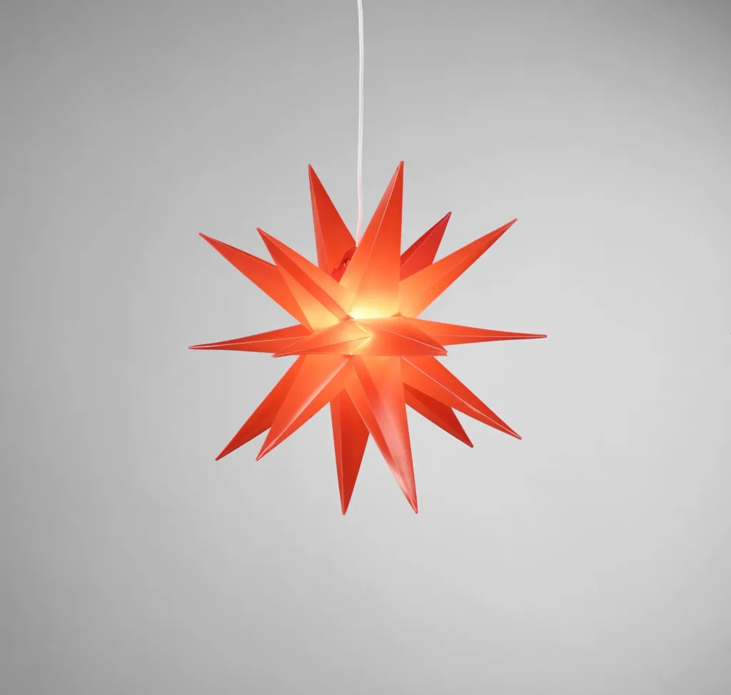 LED Kunststoff Stern, rot, ø 25cm