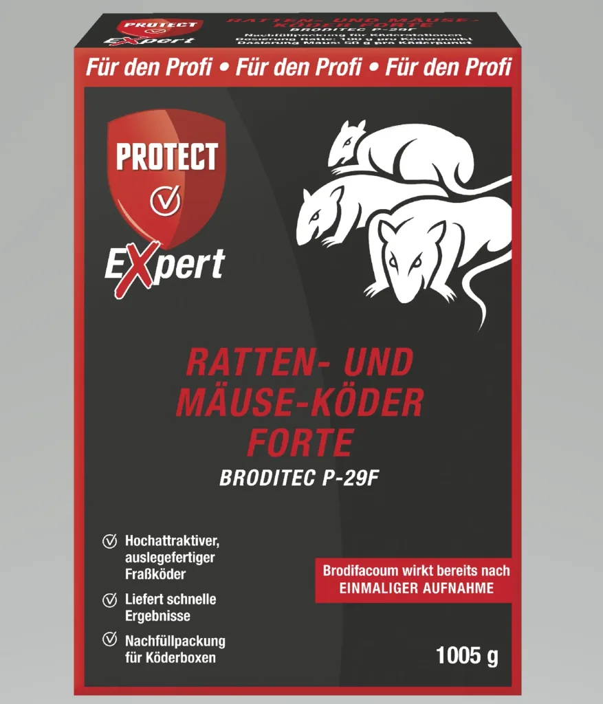 Ratten- und Mäuseköder Forte, 1005 g