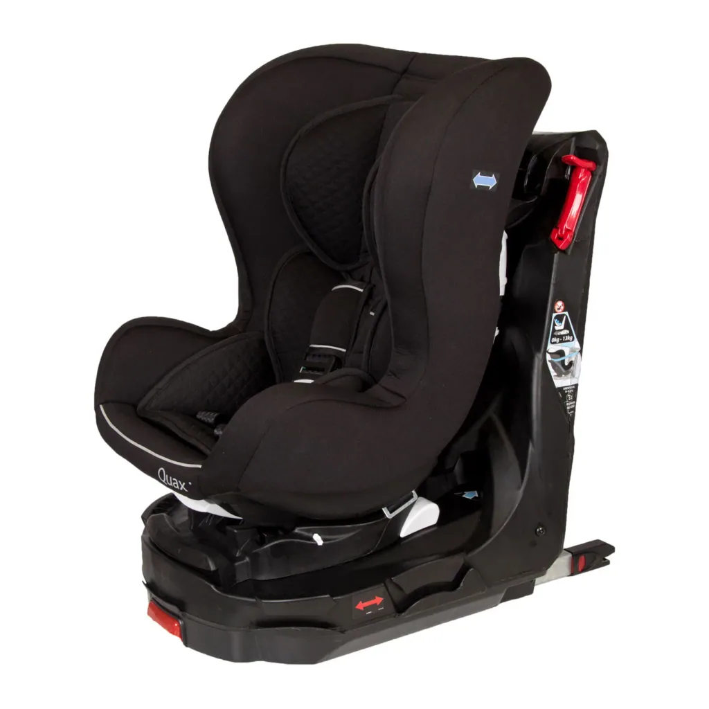 Quax Kindersitz - Easy Rider 360°, Isofix, Gruppe 0/1, Farbe: schwarz