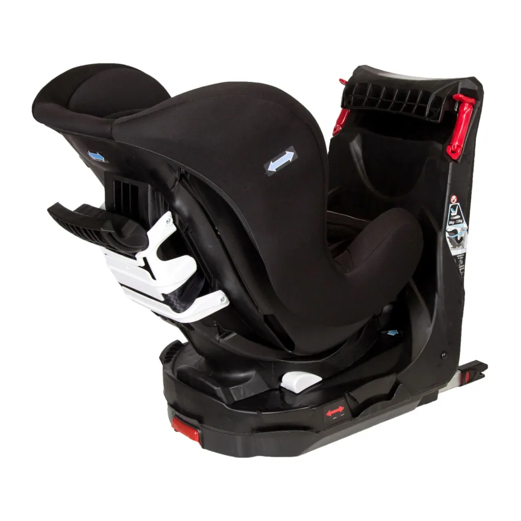 Quax Kindersitz - Easy Rider 360°, Isofix, Gruppe 0/1, Farbe: schwarz