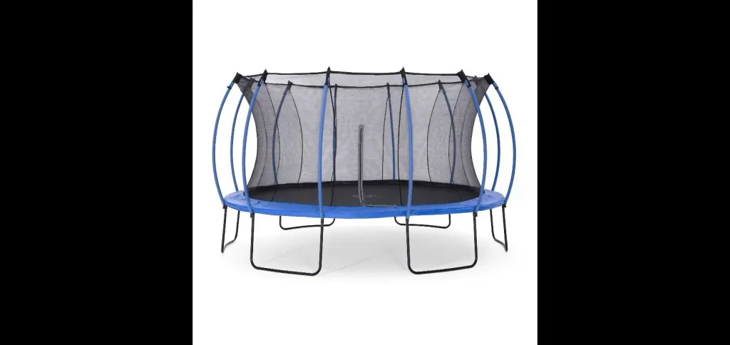 Springsafe Trampolin Colours 426 cm mit Sicherheitsnetz, Outdoor-Trampolin, Durchmesser 426 cm, rund, blau