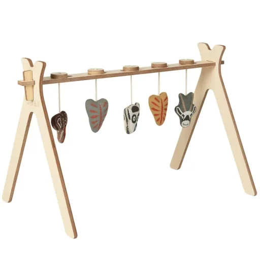 Quax Baby Spielbogen Holz mit Strickfiguren