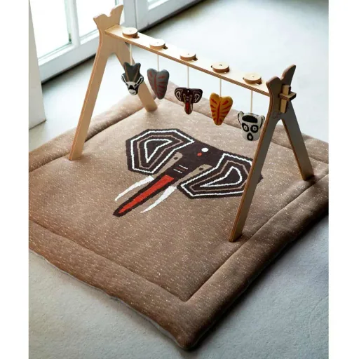 Quax Baby Spielbogen Holz mit Strickfiguren