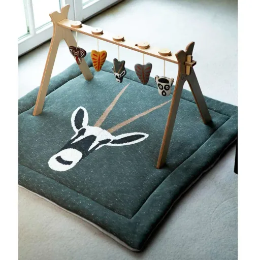 Quax Baby Spielbogen Holz mit Strickfiguren