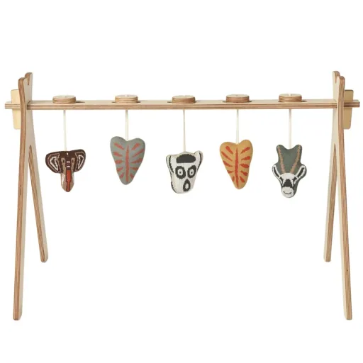 Quax Baby Spielbogen Holz mit Strickfiguren