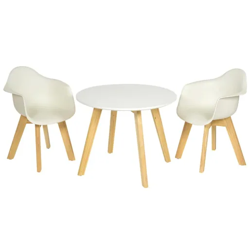 Quax Kinder Schalenstuhl 2 er Set weiss