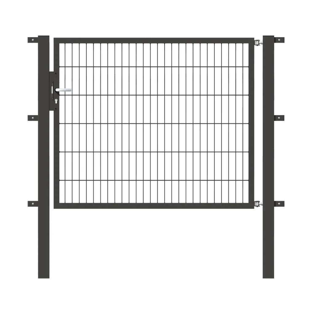 Einzeltor Flexo mit Zubehör, anthrazit/ Breite 150 cm, Höhe 120 cm