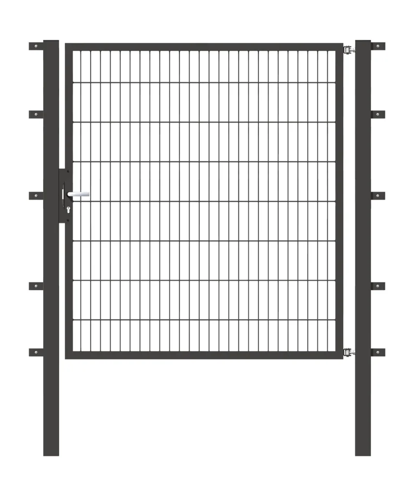 Einzeltor Flexo mit Zubehör, anthrazit/ Breite 150 cm, Höhe 160 cm