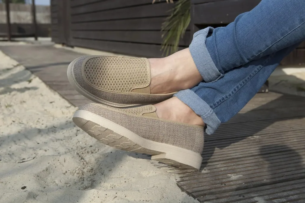 Klimaslipper, Farbe natur, Gr. 39