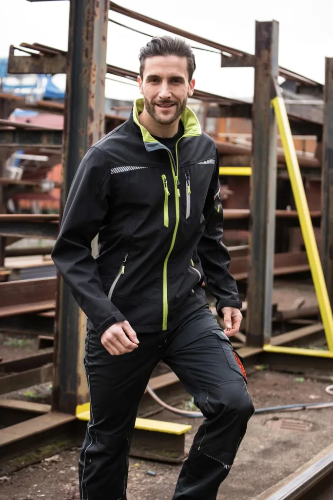 Softshelljacke, Farbe schwarz, Gr.3XL