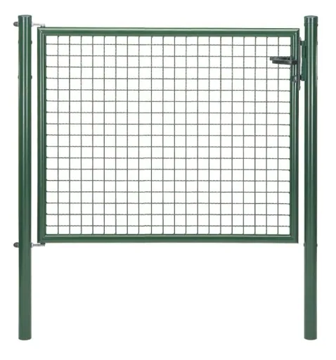 Wellengitter-Einzeltor , grün, Breite 125 cm, Höhe 100 cm