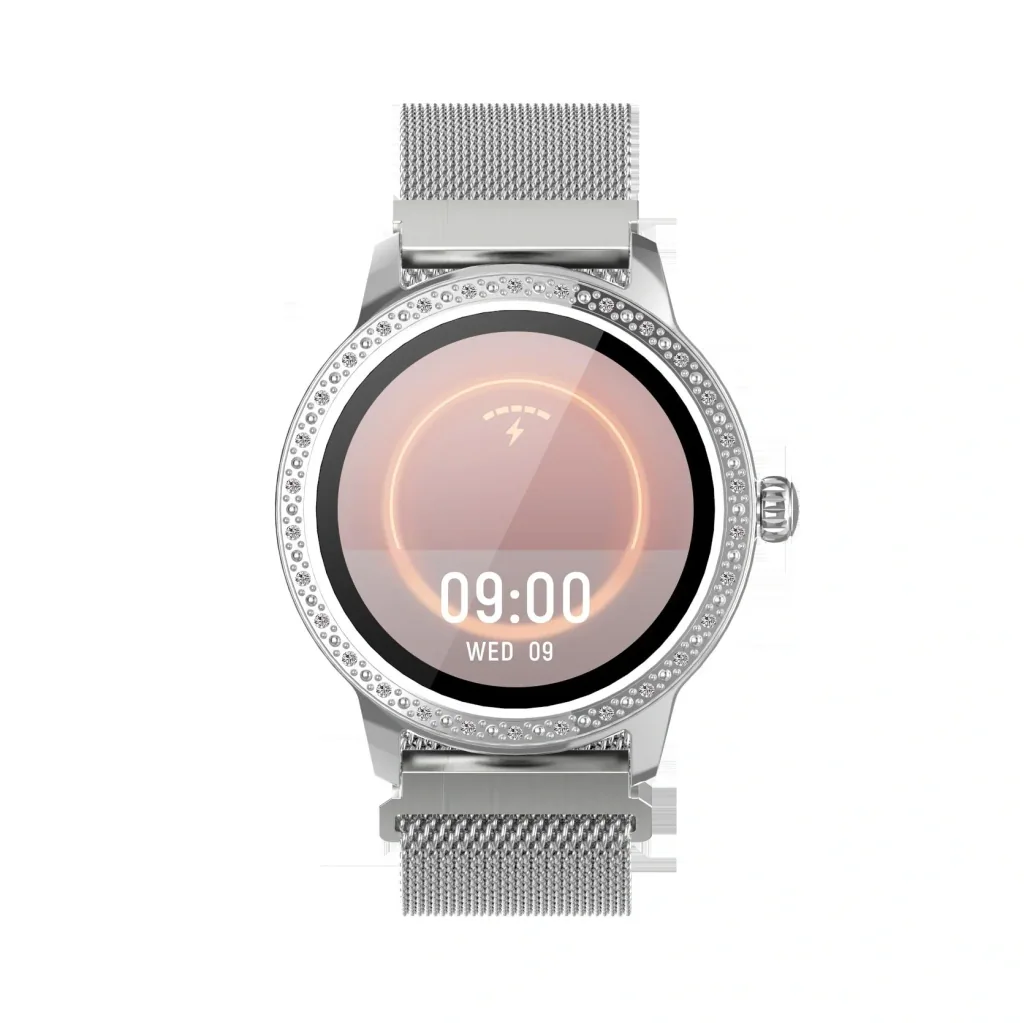 Smartwatch mit Herzfrequenz Sensor, Multi Sport Modus und Zyklusüberwachung, gold