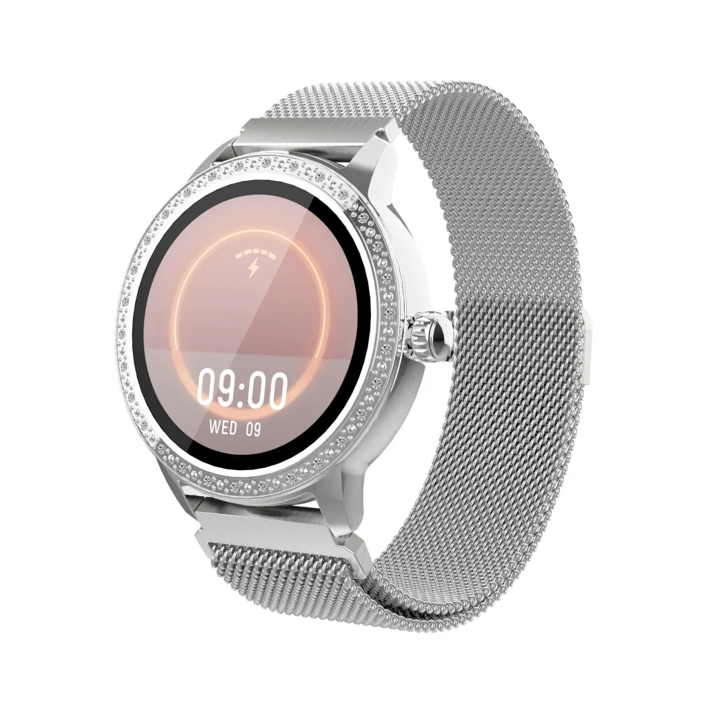 Smartwatch mit Herzfrequenz Sensor, Multi Sport Modus und Zyklusüberwachung, gold