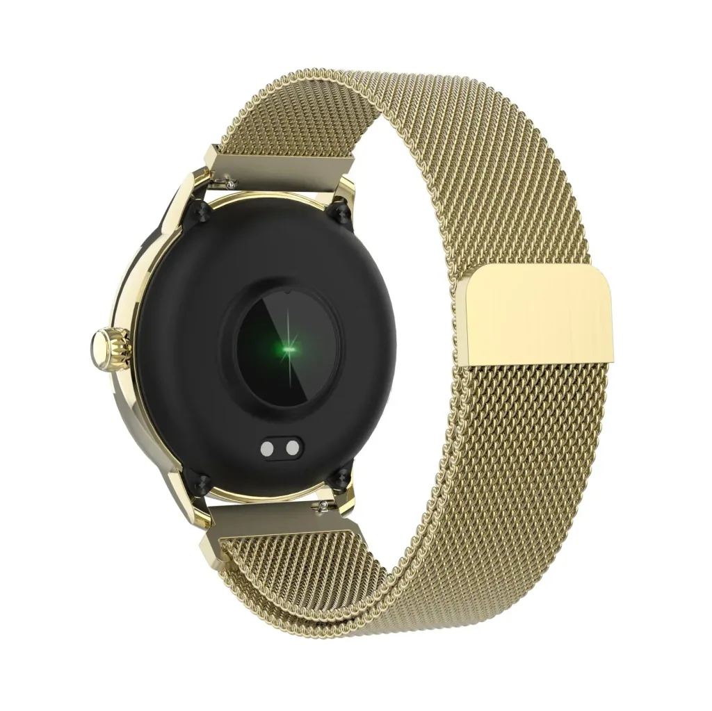 Smartwatch mit Herzfrequenz Sensor, Multi Sport Modus und Zyklusüberwachung, gold