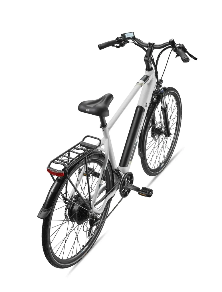 Herren Alu Trekking E-Bike, 28 Zoll, Rahmenhöhe 50 cm, 24-Gang Kettenschaltung, kreide, XC941 Expedition