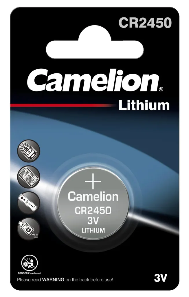 Lithium Knopfzelle CR2450, 3V - 1 Stück