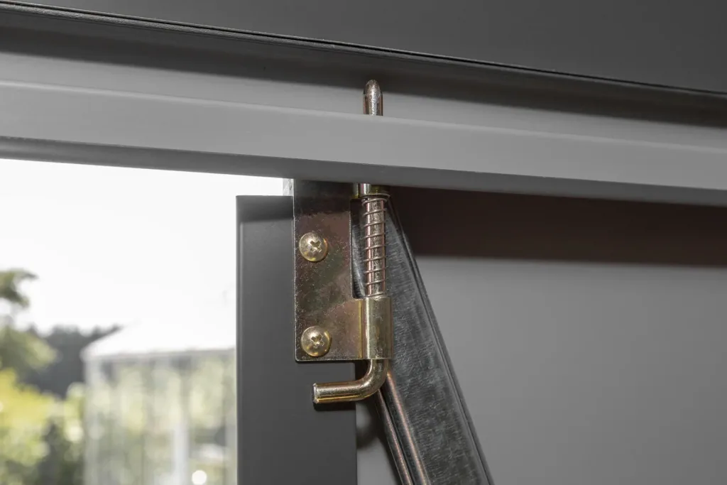Spacemaker Gerätehaus Anlehnhaus 410 295×124×208 cm Grau – XL Pultdach, verzinkter Stahl