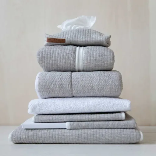 Little Dutch Sommer Schlafsack uni grau "Pure grey", Größe: 70 cm