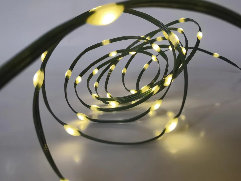 LED Lichterkette mit 200 warmweißen LEDs