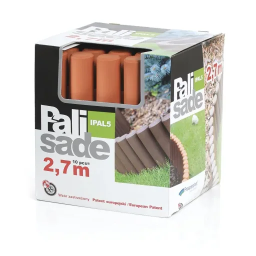 Beeteinfassung PALISADE, terrakotta - 10 Stück - 2,7 m