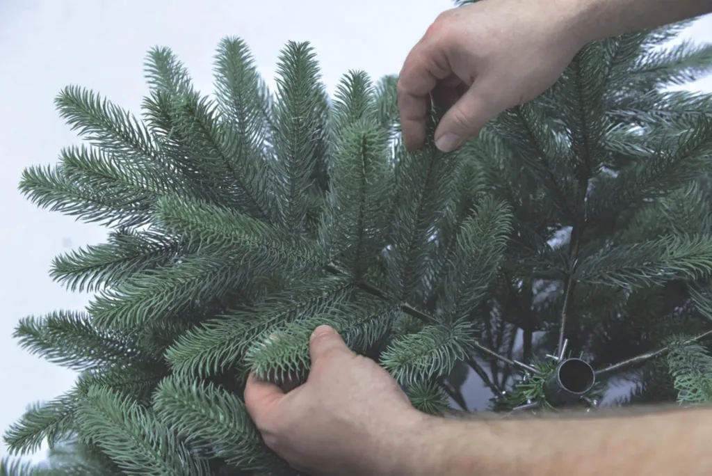 Weihnachtsbaum, 150 cm, Aufbauhöhe 85 - 150 cm, inklusive Standfuß