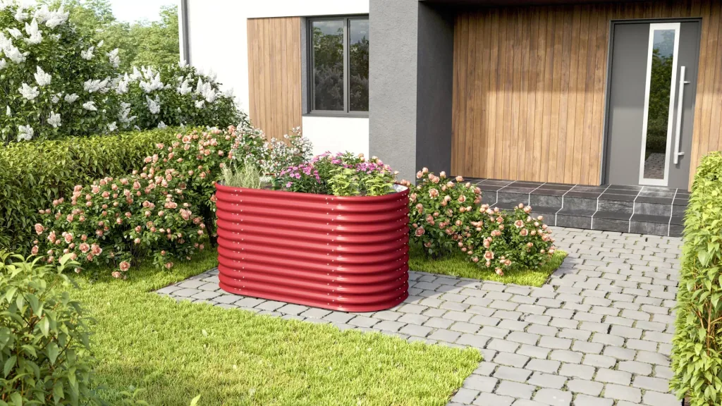 Hochbeet Terra 858, Farbe rubin