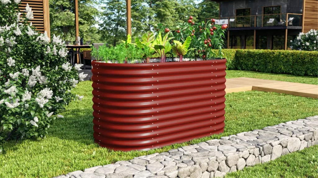 Hochbeet Terra 858, Farbe rubin