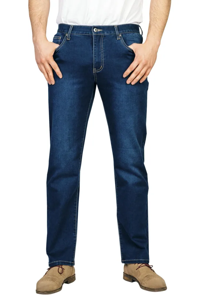 Joggpants aus Stretchdenim, Farbe bluestone, Gr. 58