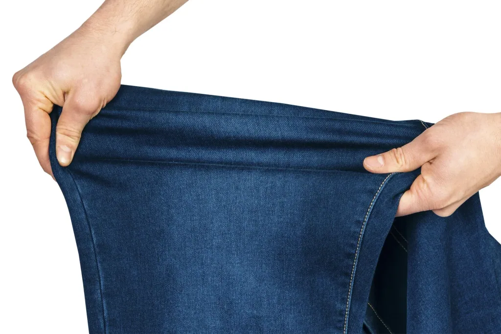 Joggpants aus Stretchdenim, Farbe bluestone, Gr. 58
