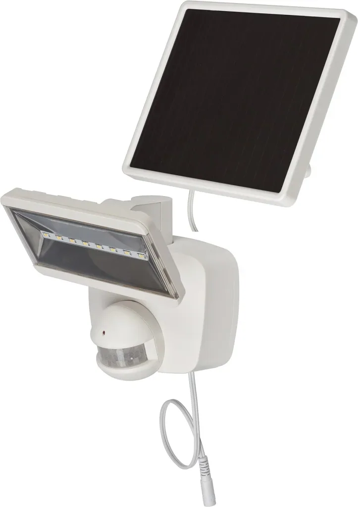 Solar LED Strahler "SOL 800 plus" mit Infrarot-Bewegungsmelder - IP44 in weiß