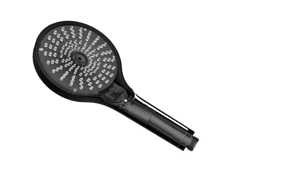 Duschkopf Ultimate Shower Schwarz/Grau, Ø 13 cm
