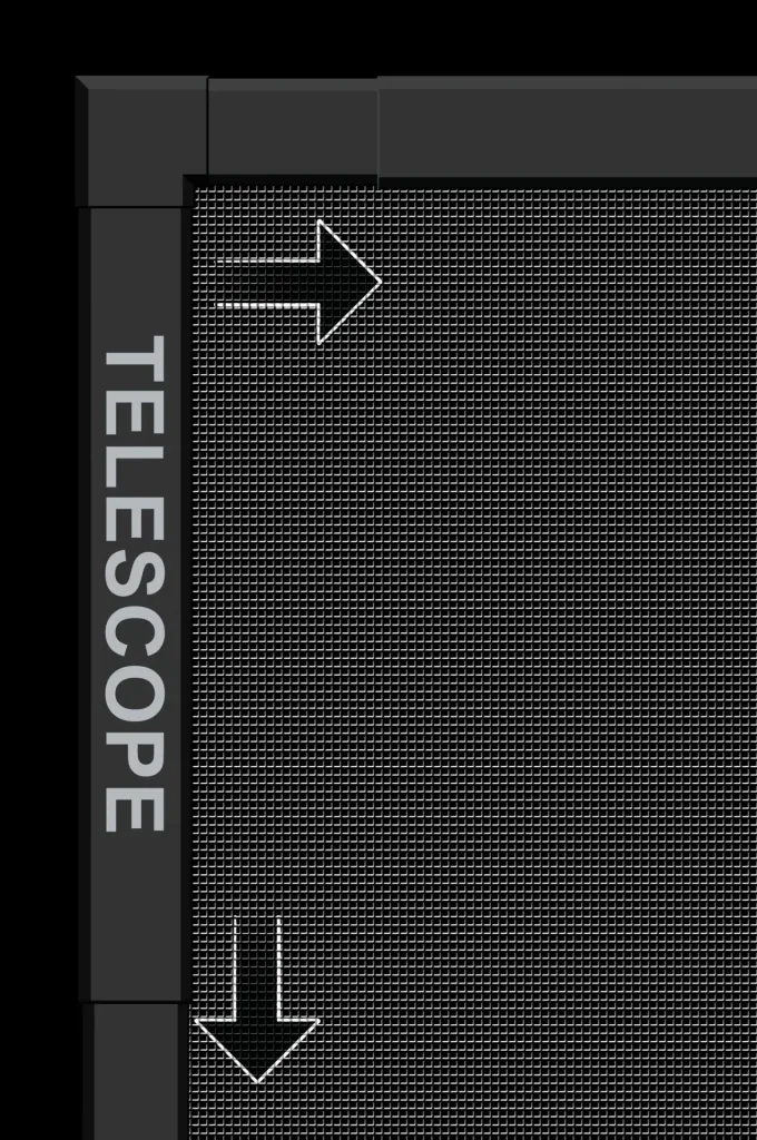 Fliegengitterfenster TELESCOPE, Farbe anthrazit