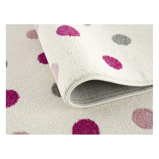 Livone Teppich Konfetti creme rosa grau, Teppichgrösse: 160 x 230 cm