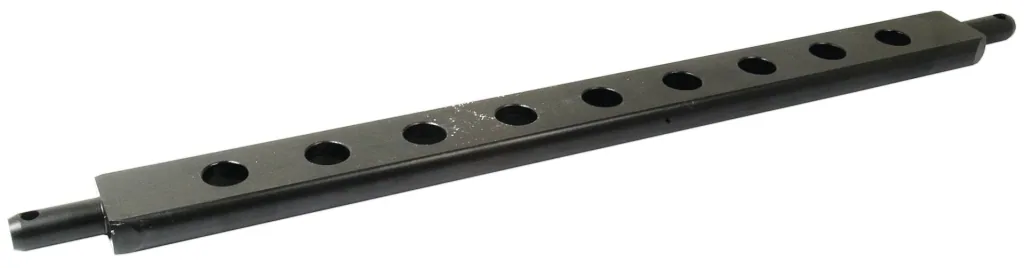 Ackerschiene Kat 2, 7 Löcher, 975 mm, Ø 32 mm, 44 x 89 mm