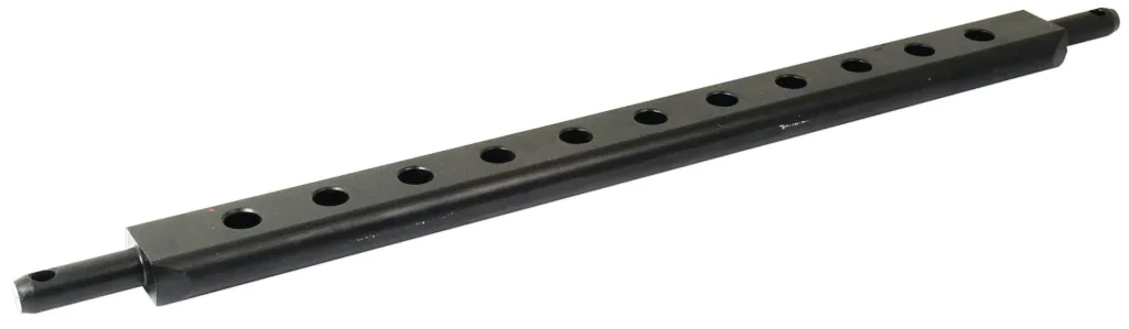 Ackerschiene Kat 2, 7 Löcher, 975 mm, Ø 32 mm, 44 x 89 mm