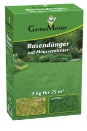 Rasendünger mit Moosvernichter, 3 kg für ca. 75 m²