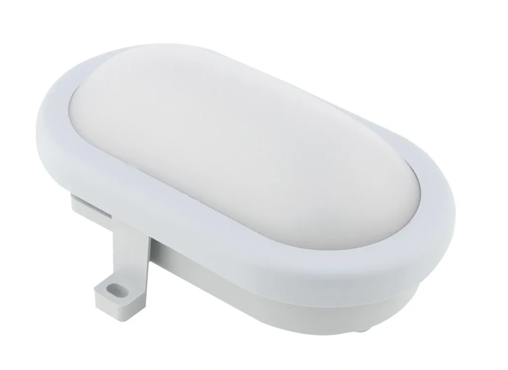 LED Ovalarmatur - Farbe: grau