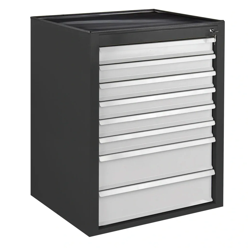 Schubladenschrank / Werkzeugschrank mammut, 8 Schubladen, RAL 7016 / 7035
