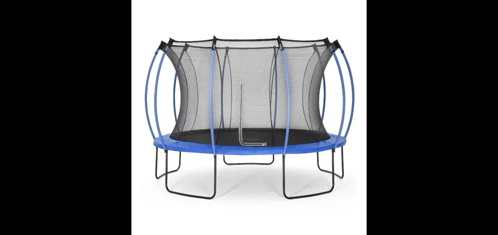 Springsafe Trampolin Colours 366 cm mit Sicherheitsnetz, Outdoor-Trampolin, Durchmesser 366 cm, rund, blau