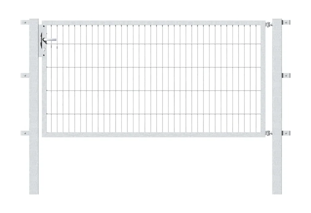 Einzeltor Flexo mit Zubehör, feuerverzinkt/ Breite 200 cm, Höhe 100 cm