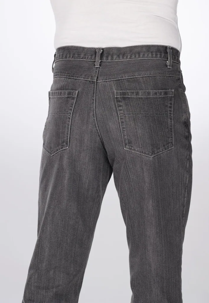 Komfortjeans im 5-Pocket Style, Farbe grau, Gr.25