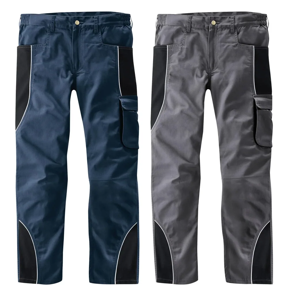 Bundhose mit Reflektorpaspel, Farbe marine/schwarz, Gr.58