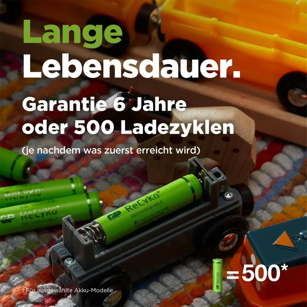 ReCyko Micro (AAA) NiMH Akkus mit 850 mAh, 1,2V - 8 Stück